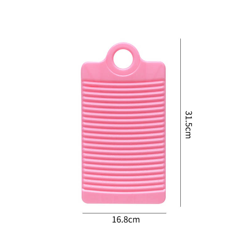 Thicken Portable Clothes Cleaning Tools Antislip Laundry Accessories Mini Washboard Plastic Washing Board 1Pcs: Pink