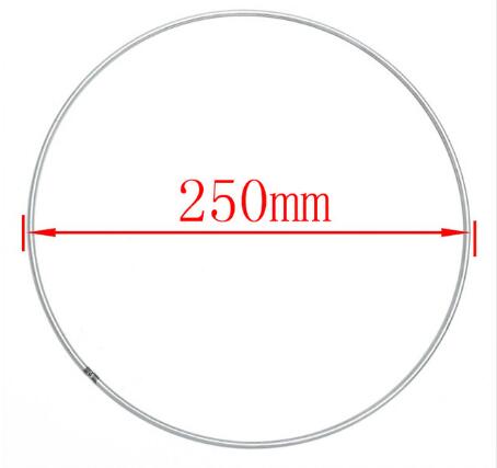 10pcs 35-400mm Dream Catcher Reve Circle Rings Findings Hanging Round Circle Metal Pour Attrape Reve Net Jewelry Keychain DIY: 250mm