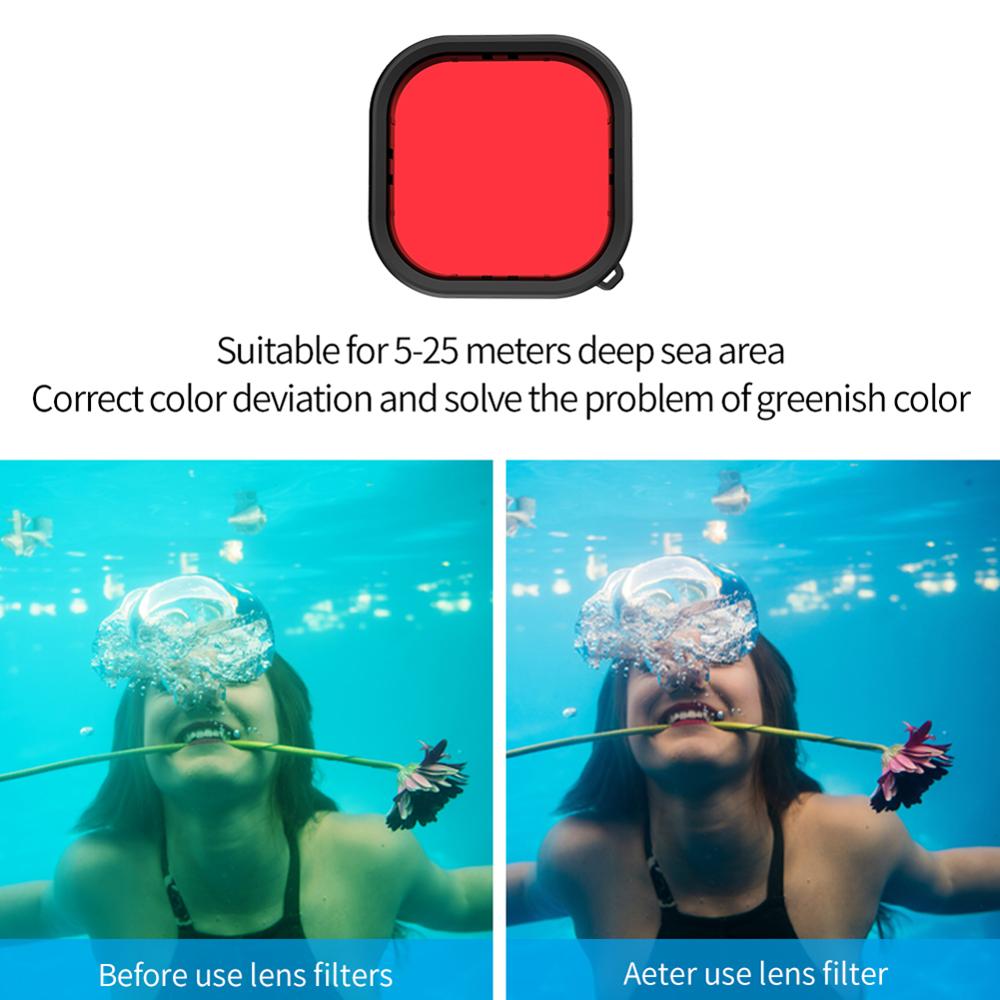 50m vanntett etui til gopro hero 9 7 6 5 tilbehør surfing dykking undervannshus boks skall action kamera deksel tilbehør