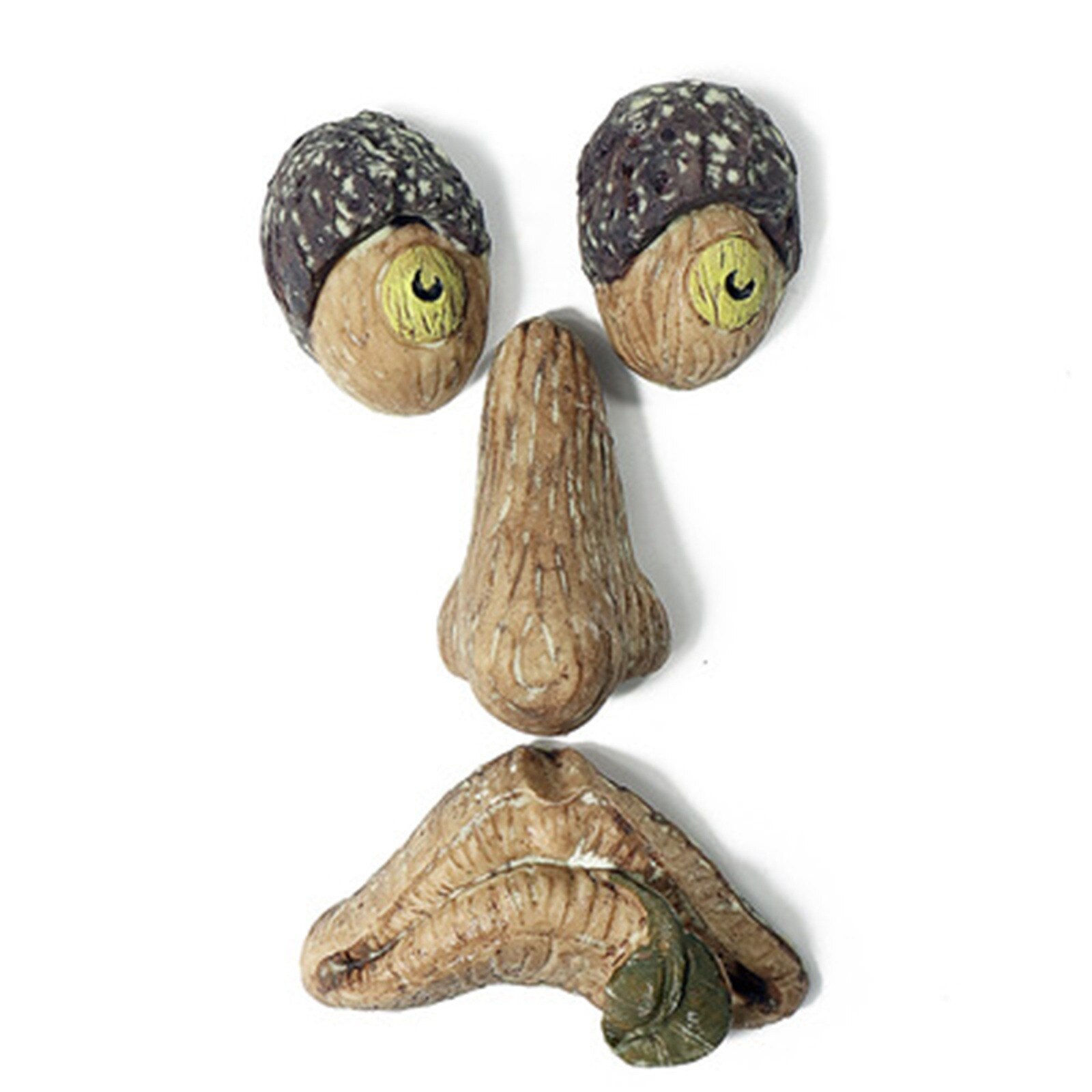 Luminous Tree Bark Face Tree Monster Facial Features Ornaments Easter Props Decorative Stakes Outdoor Decor: E