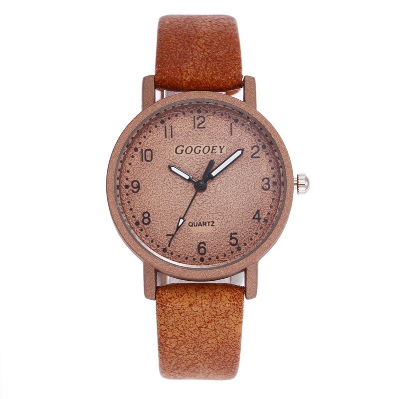 Gogoey vrouwen Horloges Dames Horloges Voor Vrouwen Armband Horloge Relogio Feminino Klok Horloge Luxe Bayan Kol Saati: Brown Color