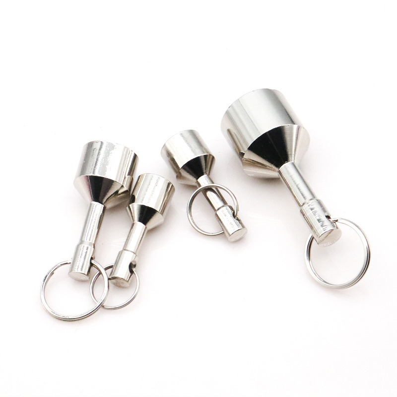 Llavero con imán de neodimio, colgante de peso magnético, cierres magnéticos fuertes, anillo magnético de acero inoxidable para collares, llaveros