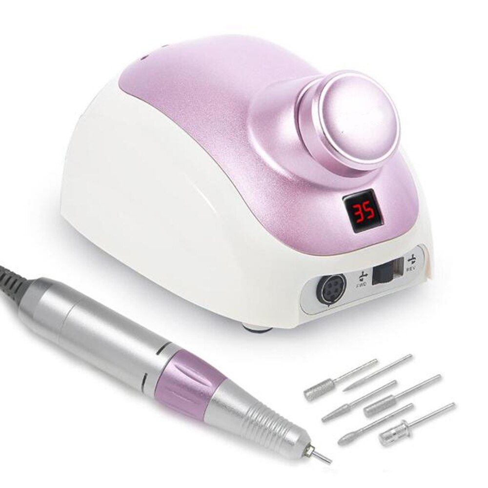 JD700 Pro-taladro eléctrico para uñas, 35W, 35000RPM, equipo de limas para manicura y pedicura, taladro de decoración de uñas, pluma, herramientas
