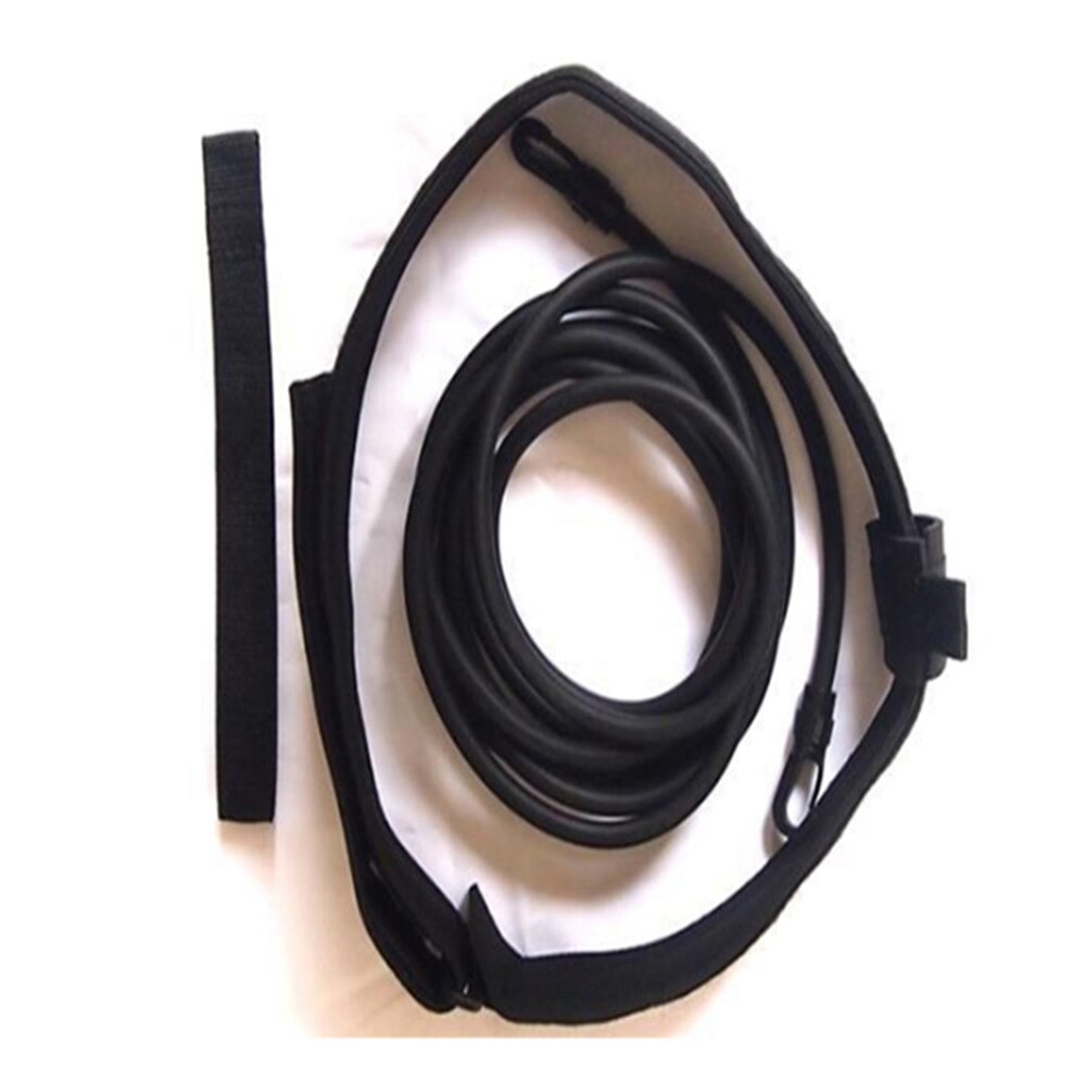 Cinto de resistência de látex substituir acessório peça de reposição cinto de natação extra: Black