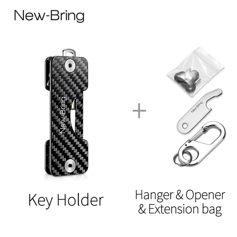 NewBring – porte-clé intelligent G2 en Fiber de carbone, porte-clé de voiture, collecteur d&#39;anneau, organisateur de clé de poche EDC intelligent: Key Holder H O E