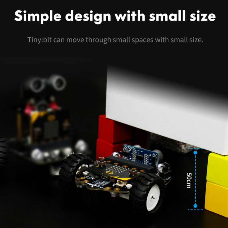 1Set Micro: Bit Grafische Programmering Robot Mobiele Platform Smart Auto V4.0 Ondersteuning Line Patrol Omgevingslicht Accessoires