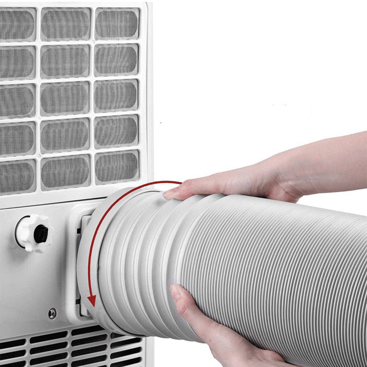 Diameter 15 cm 1.5m/2m Length Air Conditioner Exhaust Hose Flexible Counterclockwise Thread Hose for Portable Air Conditioner