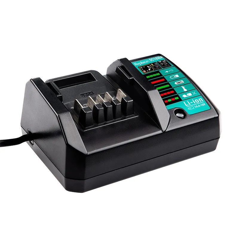 Cargador de batería de iones de litio DC18WA para Makita 14,4 V 18V BL1415G BL1413G BL1815G BL1820G BL1811G BL1813G batería de litio