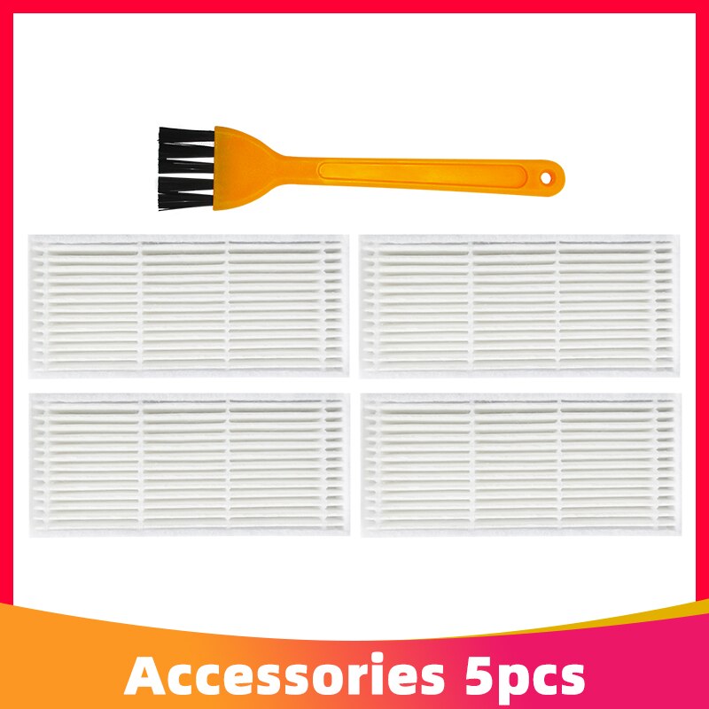 Brush + Filter + Mop Cloth for Proscenic 780T 790T Robotic Vacuum Cleaner Replacement Parts Kits Main Side Brush Hepa Filter: Set 11