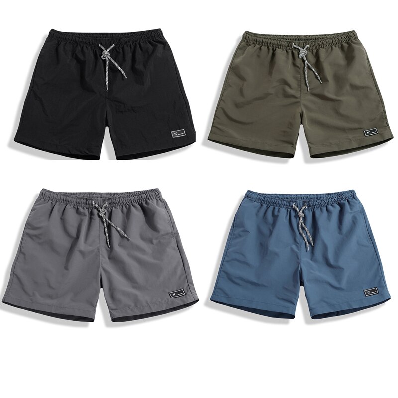 Shorts mænd sommer plus size tynde hurtigttørrende strandbukser afslappet sport korte bukser tøj spodenki kort homme