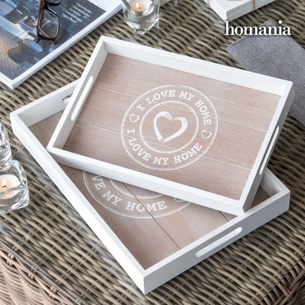 Ik Hou Van Mijn Huis Door Homania Trays (Pack Van 2)