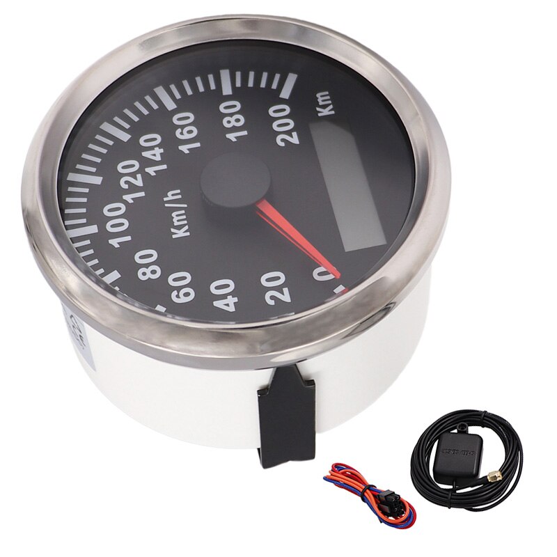 85 Mm Superieure Digitale Snelheidsmeter Gps Speed Gauge Kilometerstand 200KMH 120KMH Voor Atv Utv Motorfiets Marine Boot: BS 200KMH