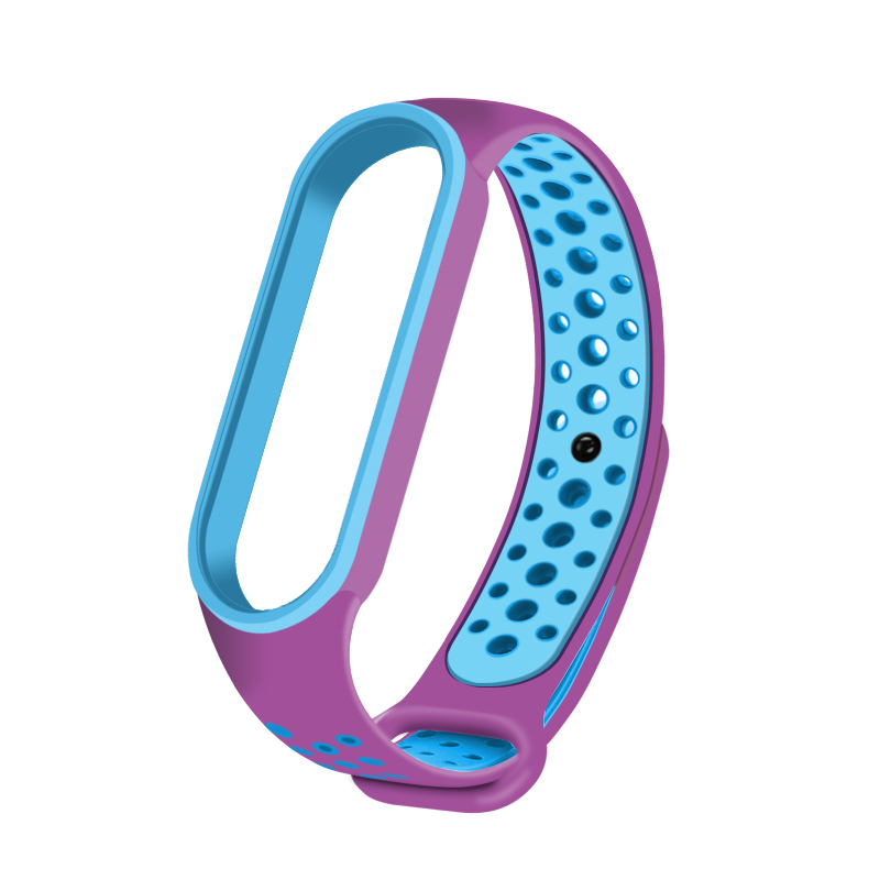 Pulseira para mi band 5, pulseira de relógio inteligente anti-suor para esportes correia de silicone,: L