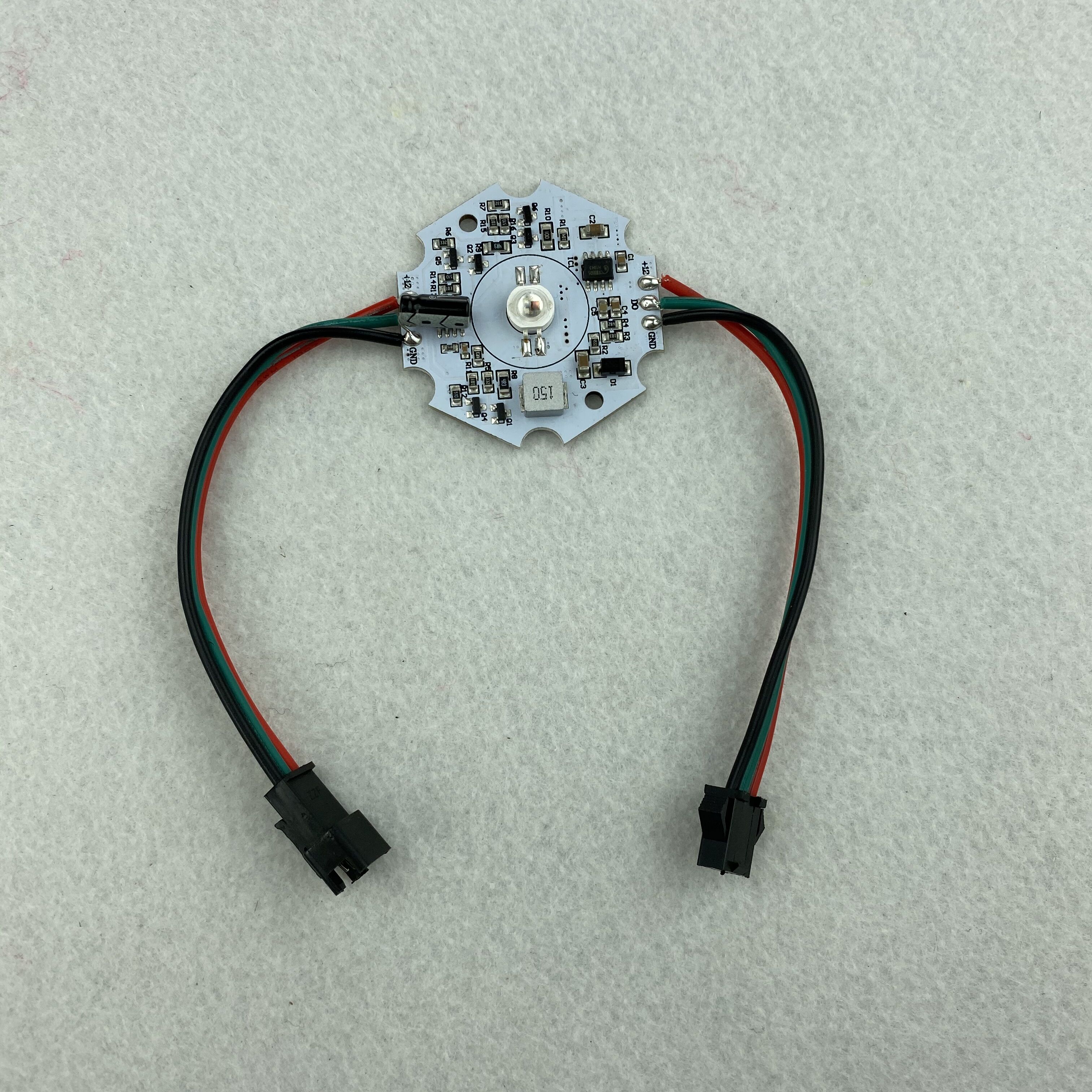3W/9W hoch Energie WS2811 gesteuert LED Pixel modul; DC12-24V eingang; RGB die Anschrift voll farbe