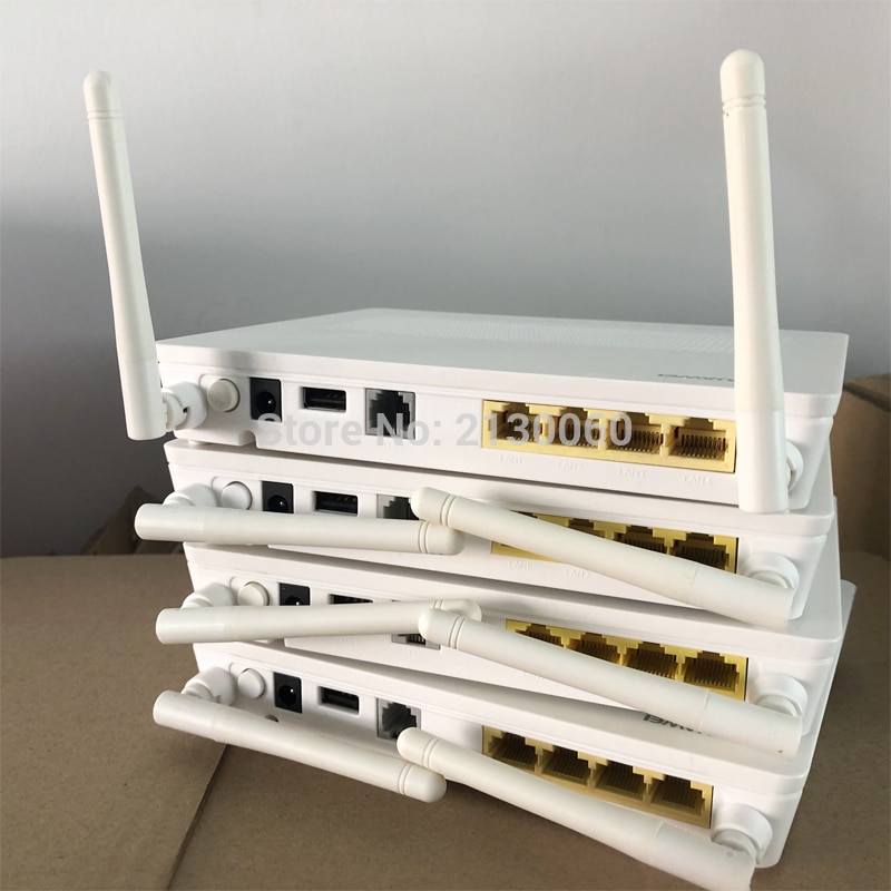 Verwendet Modem huawei hg8546m 1GE + 3FE + 1USB + 1TEL + Wifi ftth fiber Optik gpon ont 99% neue HW gpon onu