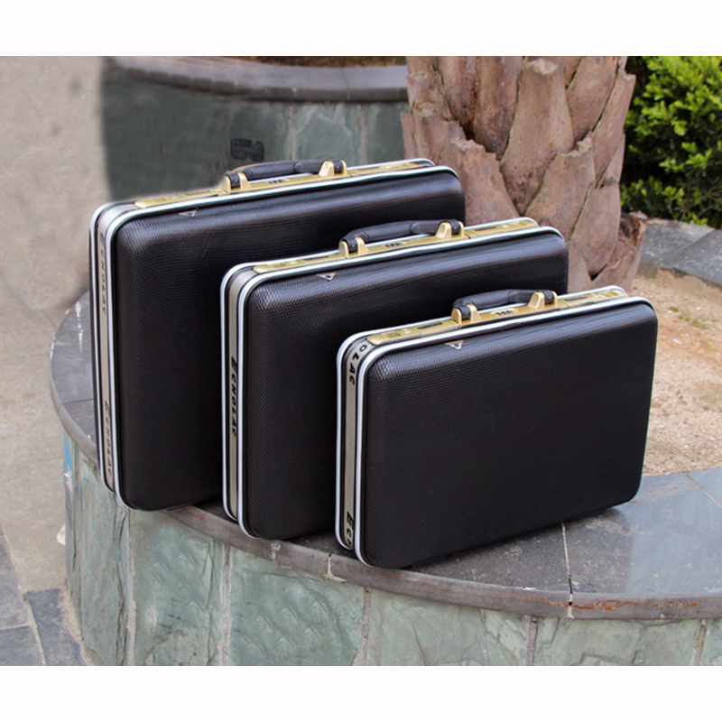 Aluminum Tool case suitcase toolbox password box File box Impact resistant safety case equipment camera case