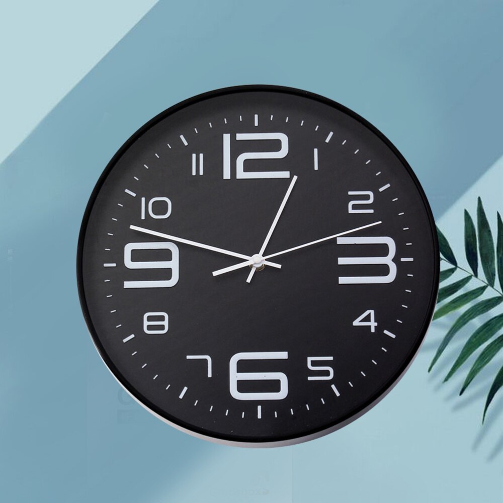 1Pc DIY Wall Clock Digital Acrylic Hanging DIY Clock for Living Room Office Without Battery (Black)