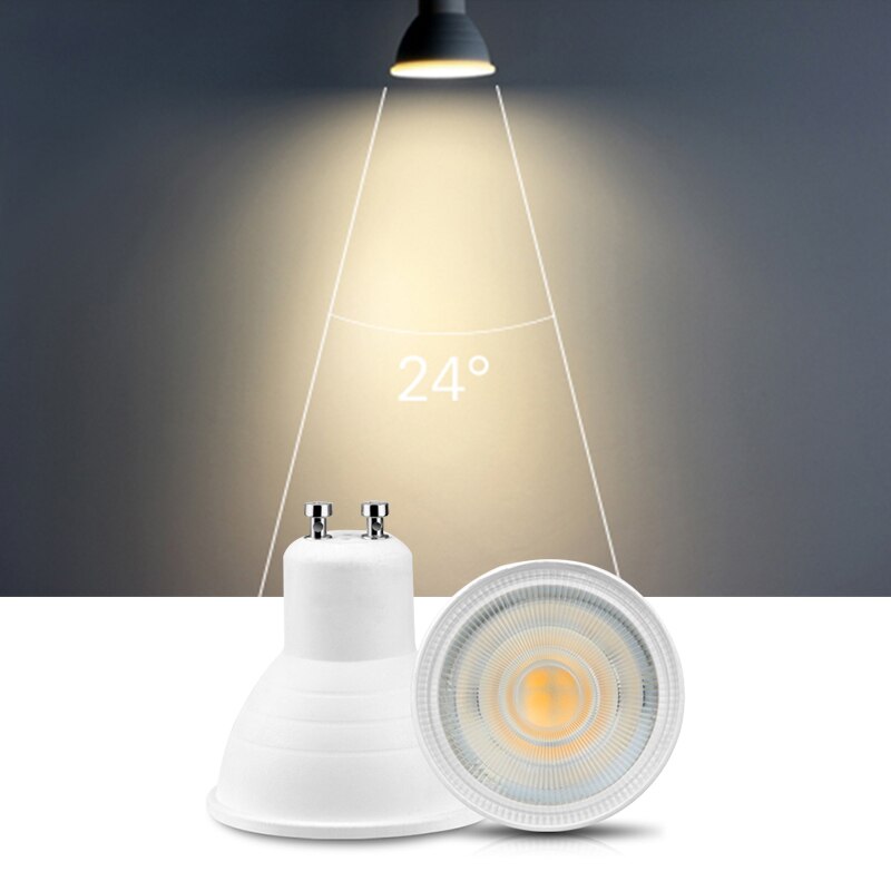 KARWEN Bombillas lámpara LED GU10 GU5.3 MR16 E27 E14 Lampada bombilla LED 6W 220V foco LED Lampara foco para sala de estar: Rojo / Azul / 4 ud