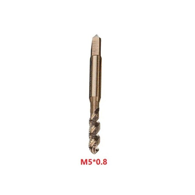 Metric HSS Spiral Flute Screw Threading Taps Drill Set Tools For Machine Metals M2 M2.5 M3 M4 M5 M6 M8 M10 M12 M16 M20 M24 M30: M5