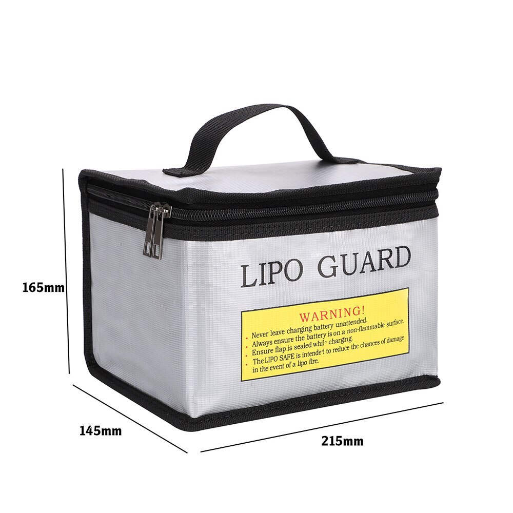 Lipo Batterij Draagbare Brandwerende Veiligheid Zak Lipo Guard Explosion Proof Brandwerende Opladen Sack Batterij Safe Bag Voor Battey: 215x145x165MM