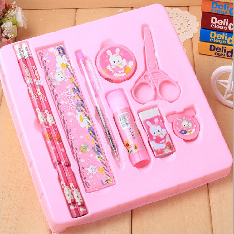 Children's stationery box kindergarten learning supplies primary school stationery nine sets school supplies