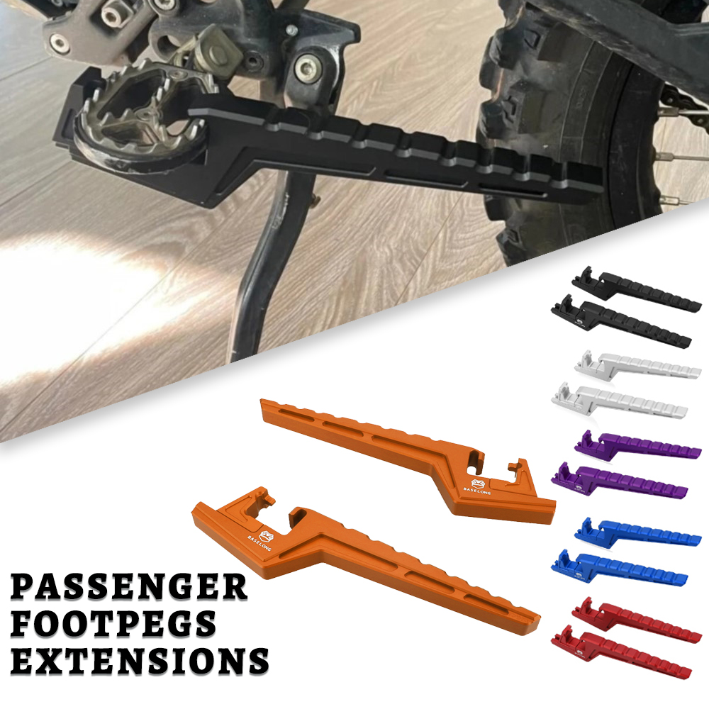 Para 640 LC4 Adventure / Enduro / Supermoto extensiones de clavija de pie de pasajero estriberas extendidas accesorios todoterreno para moto de cross