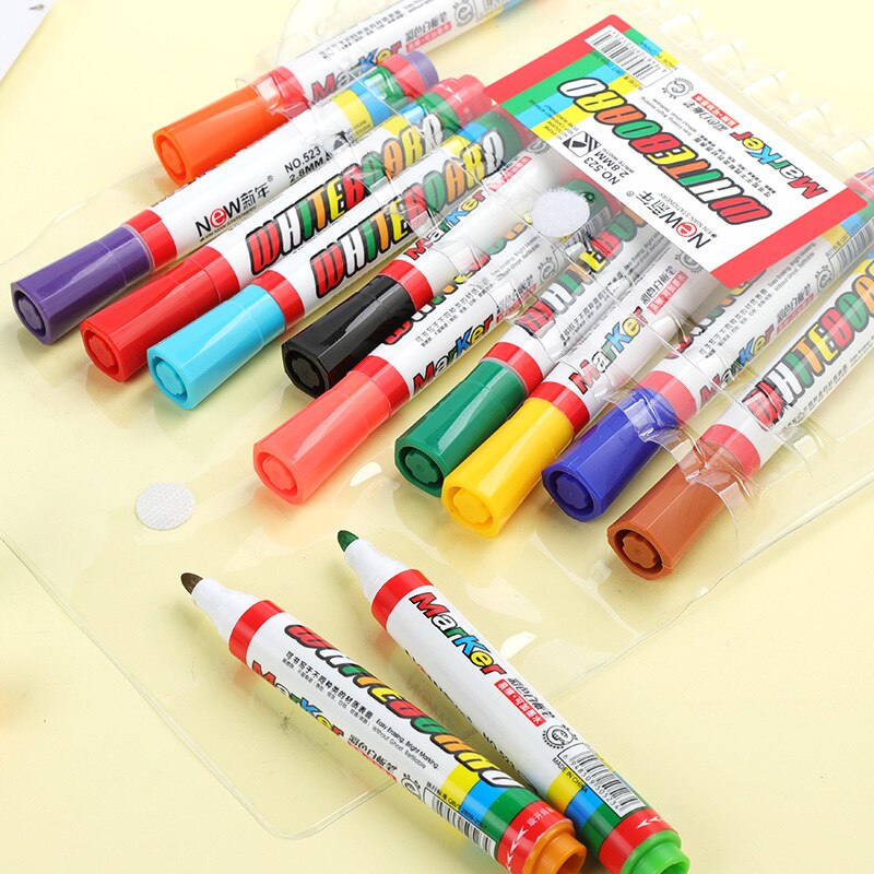 12 farben weiß Gremium Marker stift freundlicher zeichnung Marker bunte büro stift flüssigkeit kreide löschbaren glas keramik Marker erasble