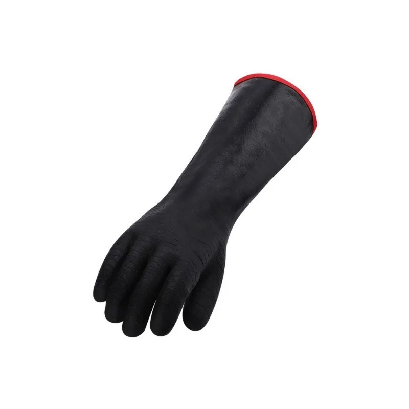 14/18 Inches Cooking BBQ Gloves Neoprene Coating High Temperature Heat Resistance for Barbecue, Gardening,Industrial Thick
