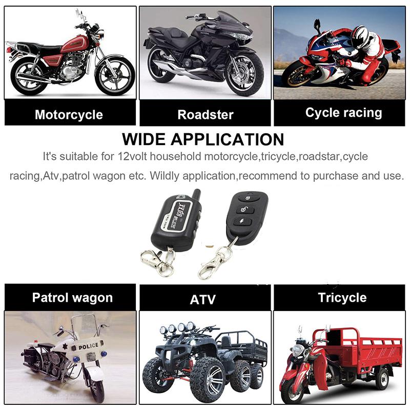 BAFIRE-sistema de alarma bidireccional para motocicleta, Control remoto, alarma de vibración, protección antirrobo, arranque de motor