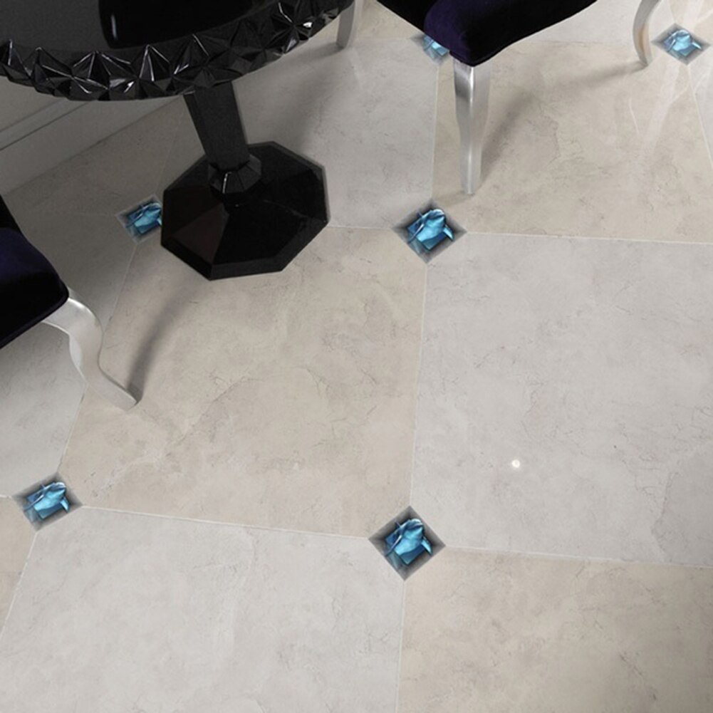 10Pcs Keuken Badkamer Zelfklevende Pvc Waterdichte Vloer Tegel Diagonaal Sticker Floor Stickers Waterdicht Tegels