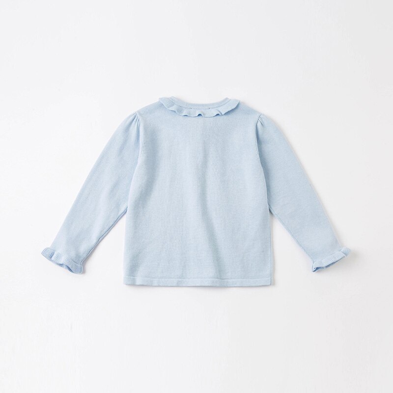 DKS16639 dave bella primavera neonate moda 5Y-13Y cardigan solido bambini cappotto bambino bambini maglione lavorato a maglia carino