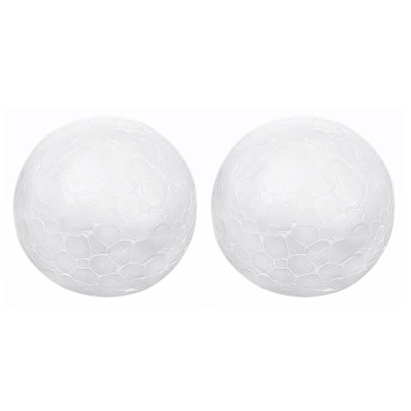 FJS-10 x Christmas Decoration Modelling Craft Polystyrene Foam Ball Sphere 10cm---White