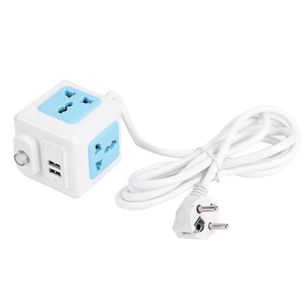 AC 250V Socket Multi Function 4 Outlet Dual USB Power Strip Power Socket Outlet For Home Hotel