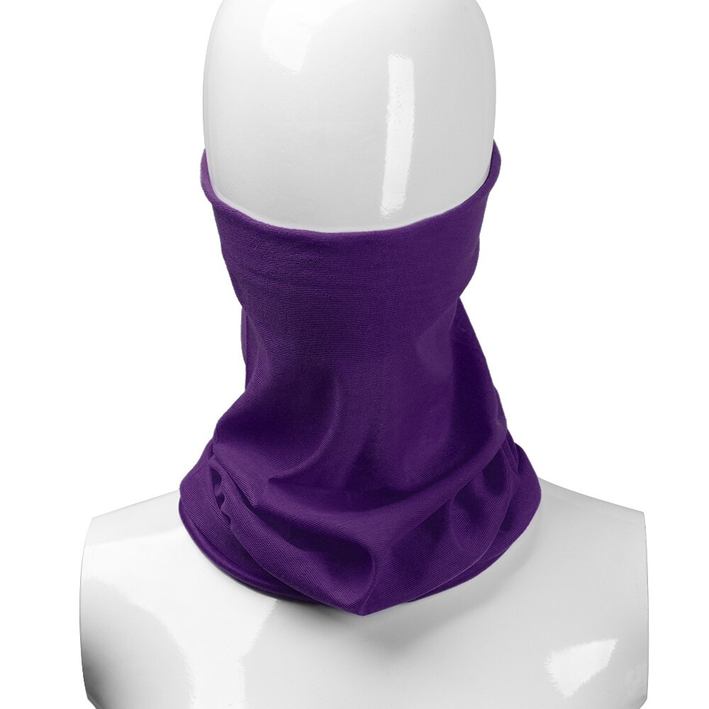 Unisex 3in1 Winter Polar Fleece Neck Warmer Snood Scarf Hat Women Men Thermal Ski Wear Snowboard Warmer Face Mask Beanie Hats: Type2-Purple