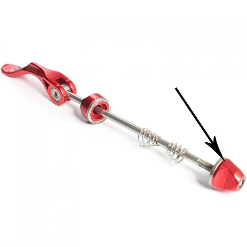 Mountain Bike Bicycle Hub Aluminium Alloy Shaft Nuts Screw Cap Cycling Quick-release Lever Nuts Quick Dismounting Shaft Nuts