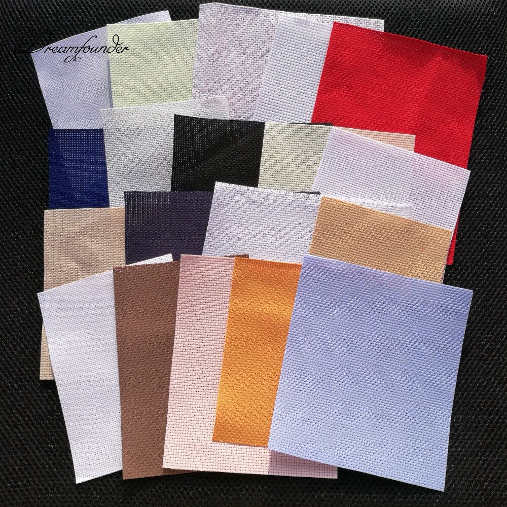 6 Stks/partij Groter dan 10X10 Cm Willekeurige Count Kleur Size Aida