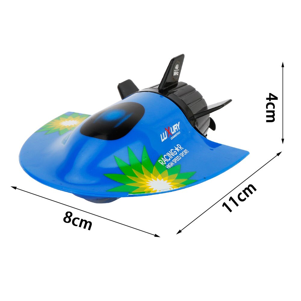 27 mhz mini rc ubådsradio fjernbetjening elektronisk udendørs vandlegetøj til børn universal rc speedbådsmodel