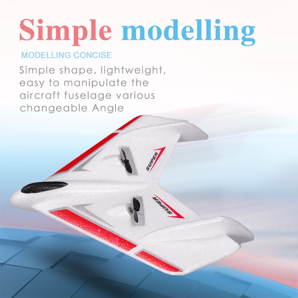 FX601 RC Airplane 2.4GHz 2CH Small Plane EPP Indoor Flight Best RC Toys for Kids Boys with 3 Battery