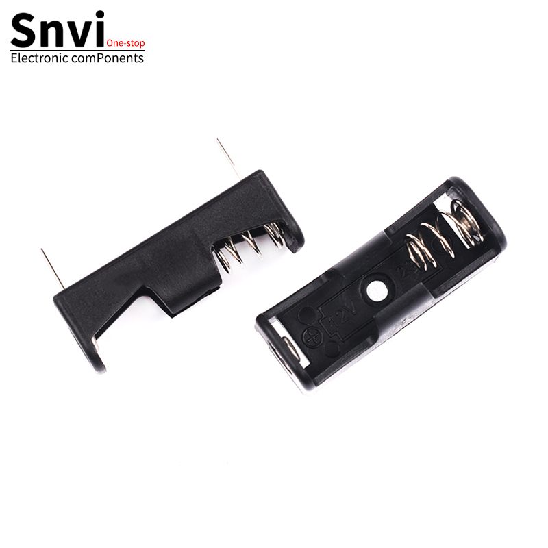 Caja de batería de 12v23A, experimento de timbre de una sola/doble celda, control remoto de coche, soporte de batería de dos celdas, con cables/pasadores, 27A