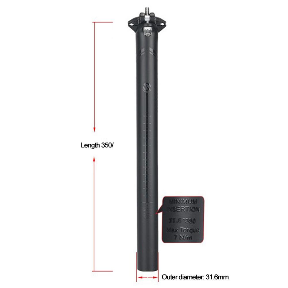 Carbon Seatpost 27.2/31.6mm matte 3k Carbon Fiber MTB/Road Bicycles Carbon Fiber seat post Light Adjustable seat tube