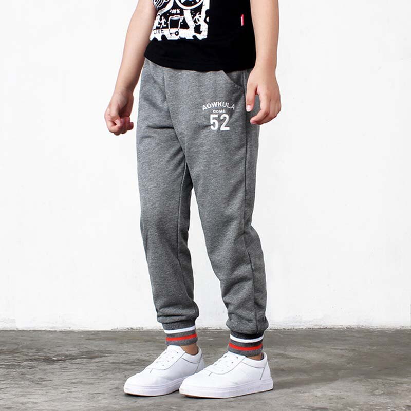 IENENS niños Pantalones deportivos de primavera pantalones de cintura elástica 5-15Y otoño Niño Pantalones de algodón para correr niños niñas pantalones de salida: Navy Blue / 6 años