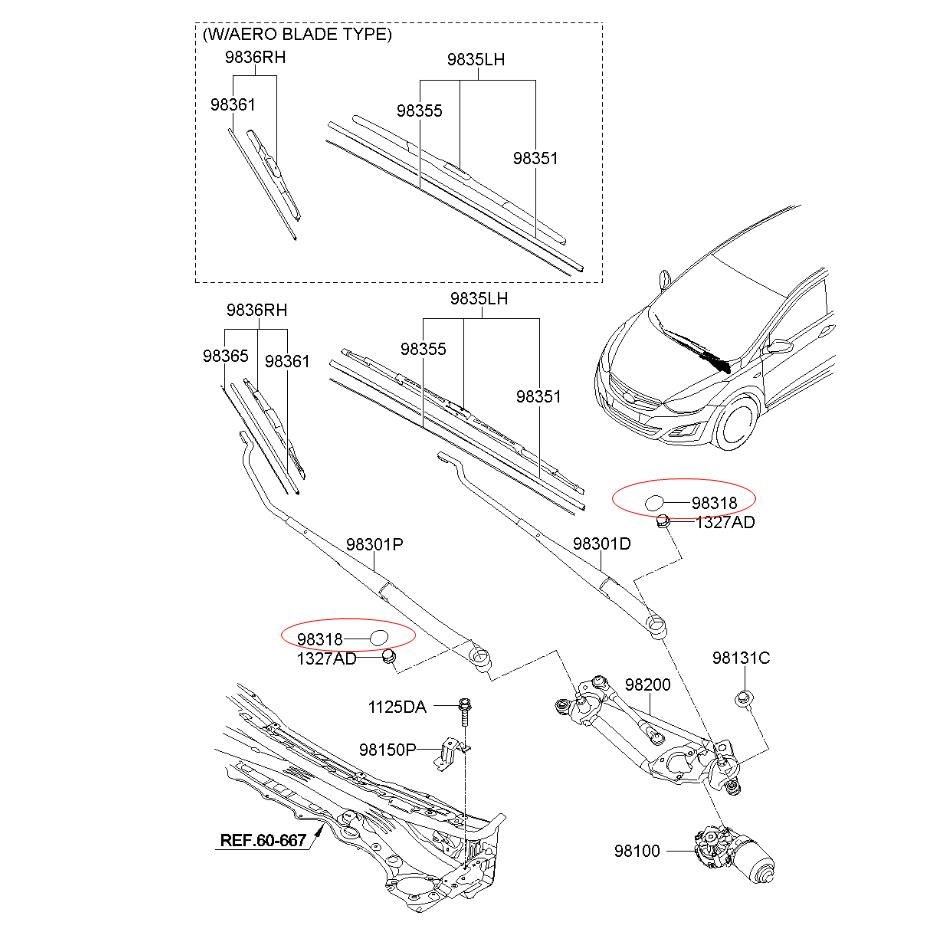 Tampa da porca do braço do limpador do pára-brisa dianteiro capa para hyundai accent i30 ix25 sonata tucson veloster solaris