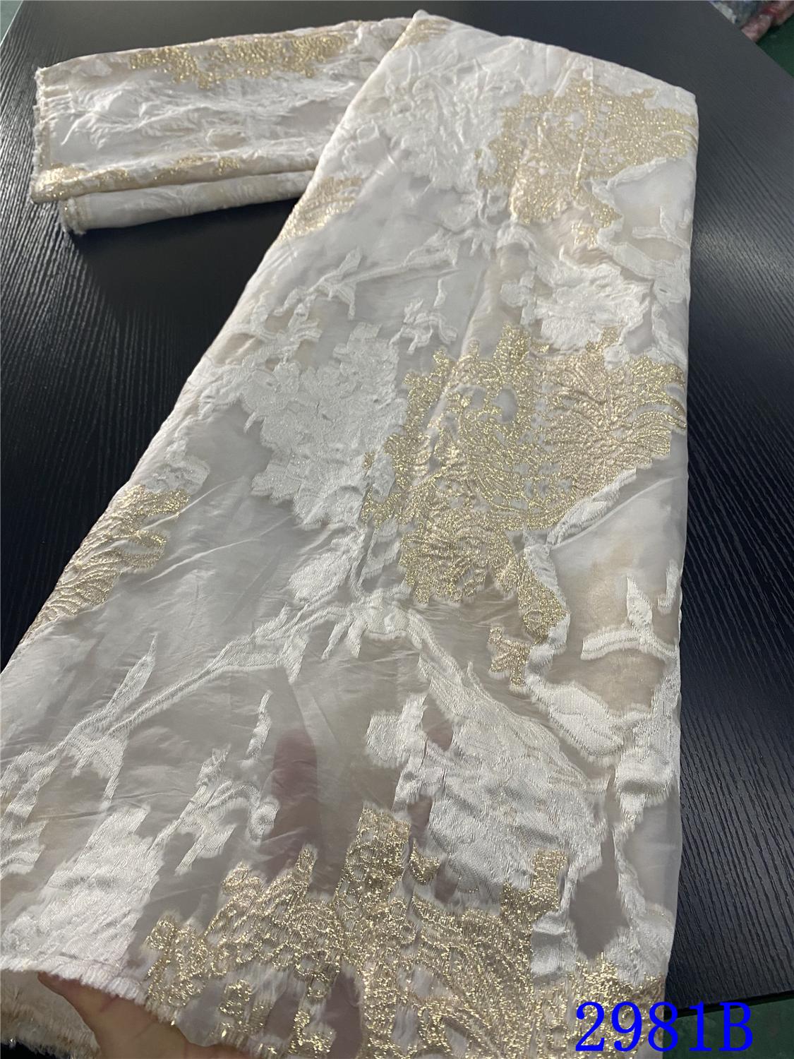 African Lace Fabric Lace Popular Style French Mesh Lace Fabric For Nigerian Wedding Dress Sewing YA2981B-5: Picture 6