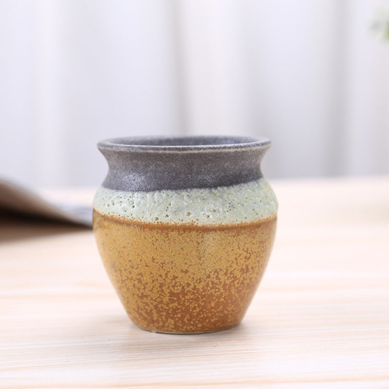 Stijl Keramische Bubble Glazuur Duim Bloempot Mini Vetplanten Bloempot Pocelain Bonsai Pot met een Gat Huis Tuin: 2