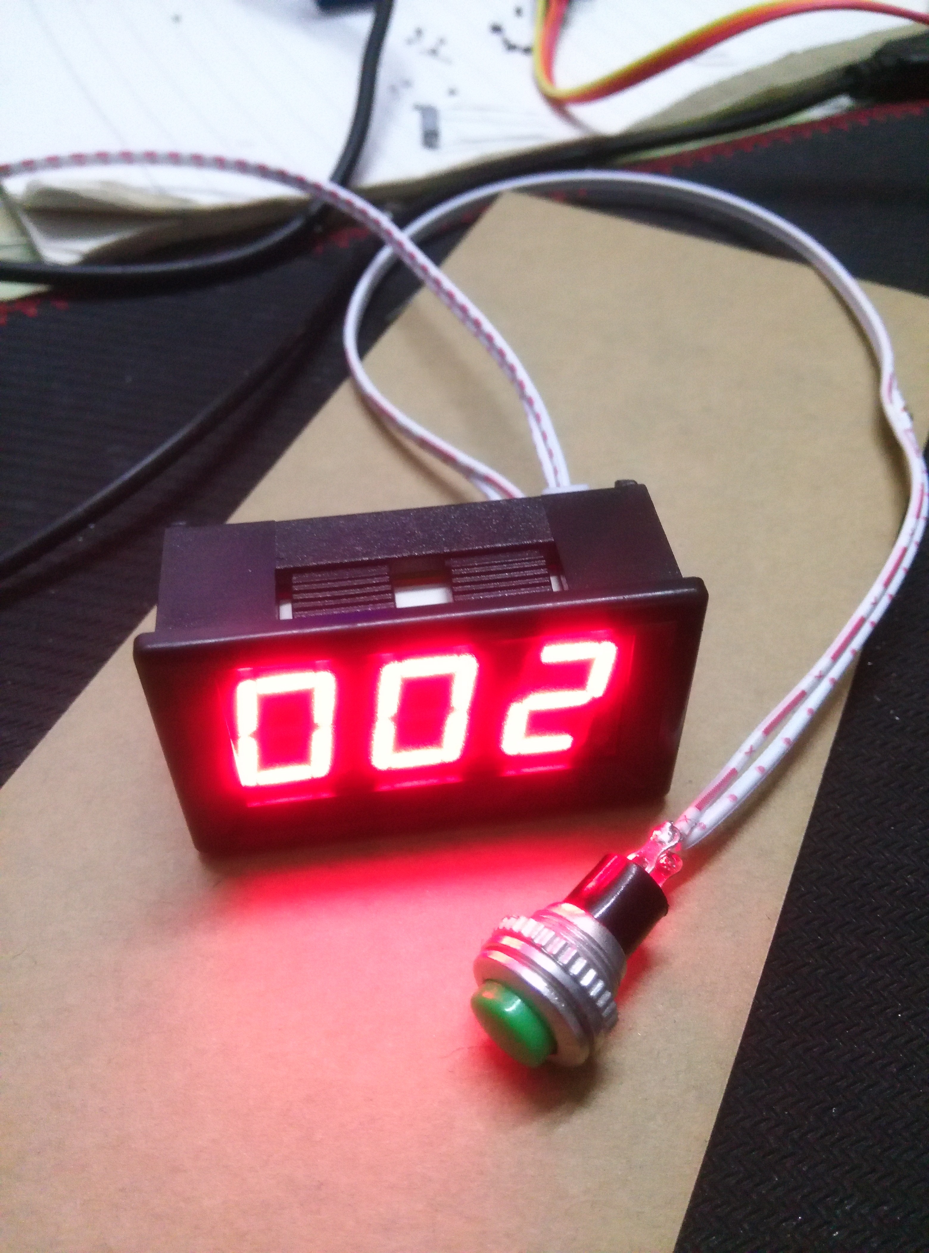 Elektronische Zähler/3 bisschen 0,56 Digital Rohr Anzeige Messgerät Kopf/puls Zählen/verpackung Linie Zählen
