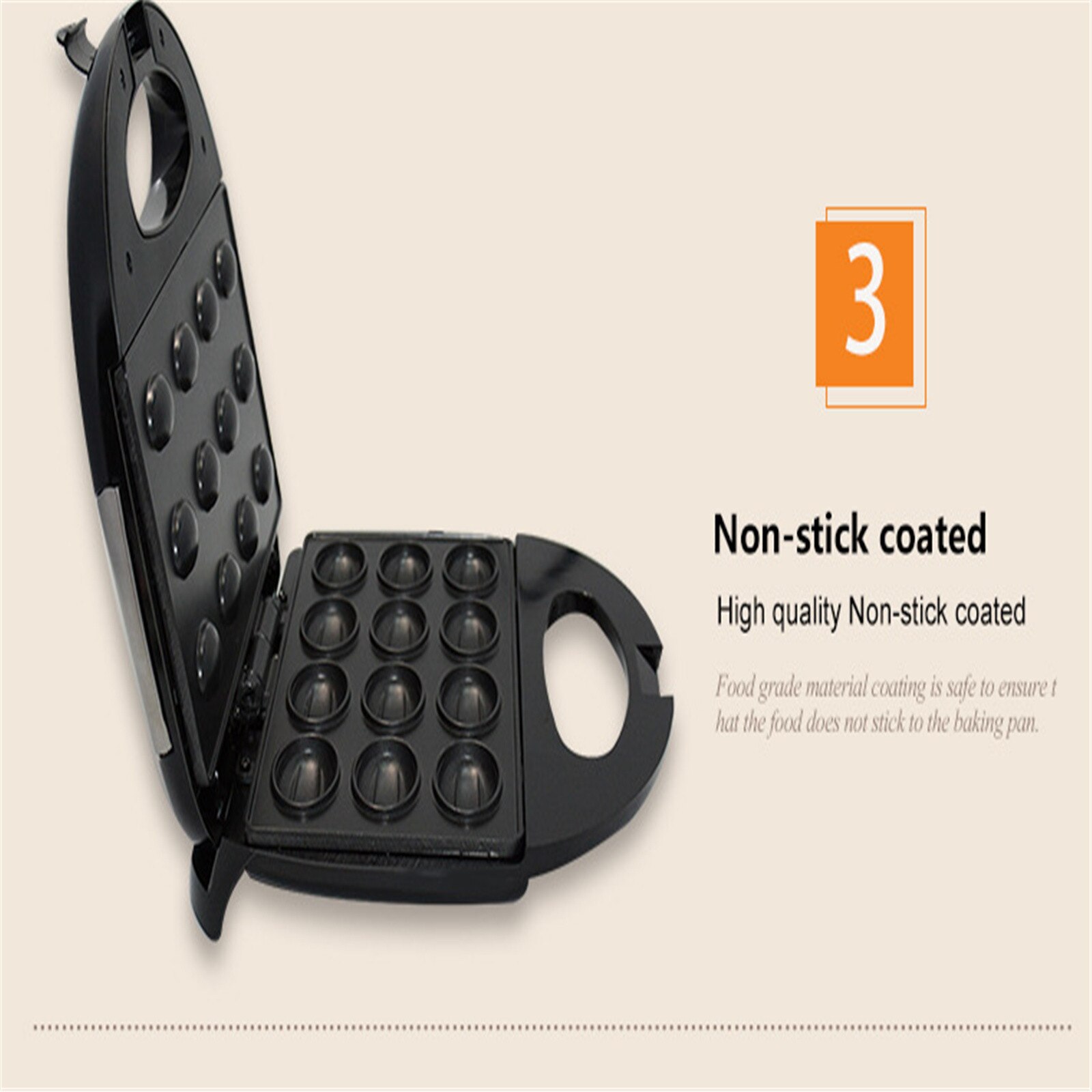 Mini Electric Walnut Cake Maker Automatic Nut Waffle Bread Machine Sandwich Iron Toaster Baking Breakfast Pan#g30