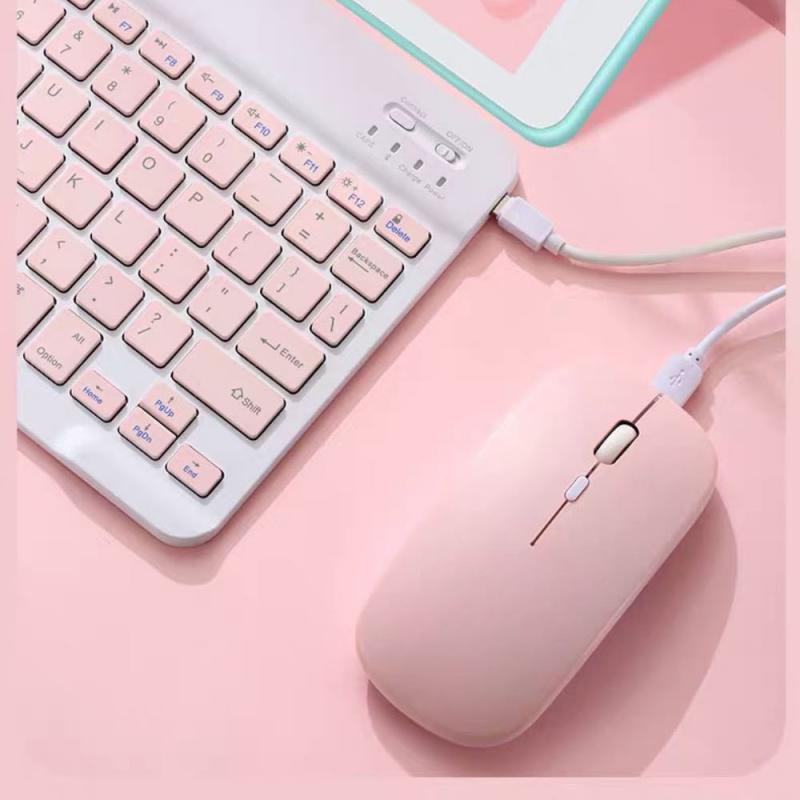 Wireless Bluetooth Keyboard And Mouse Combo Portable Mini Ultra-Thin Keyboard Mouse Set For Laptop PC Mobile Phone Ios Android