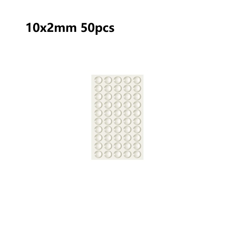 Ronde/vierkante bumper zelfklevende deurstopper rubberen demperbuffer zwart/helder siliconen meubellade beschermkussen: YELLOW