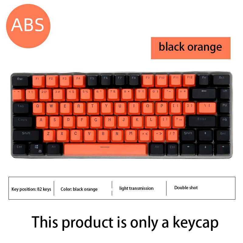 82 tasten Doppel Schuss OEM Profil Keycap Rosa Blau Orange Weiß Farbe Passenden Geeignet Für AK33 für Mechanische Tastatur