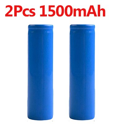 2 stks 18650 3.7 v 1200 mah 1500 mah 1800 mah 2000 mah 2200 mah 2600 mah 18650 Batterij Oplaadbare li-on Batterij voor LED Zaklamp: 2cs 1500mAh Battery